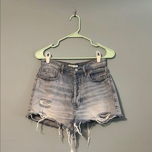 PacSun Light Blue Distressed Jean Shorts